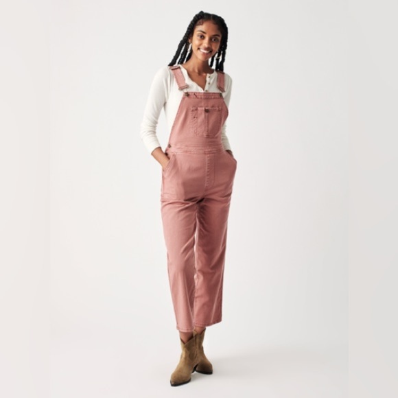 Faherty Pants - Faherty Kerry Twill Overalls Organic Cotton Pockets